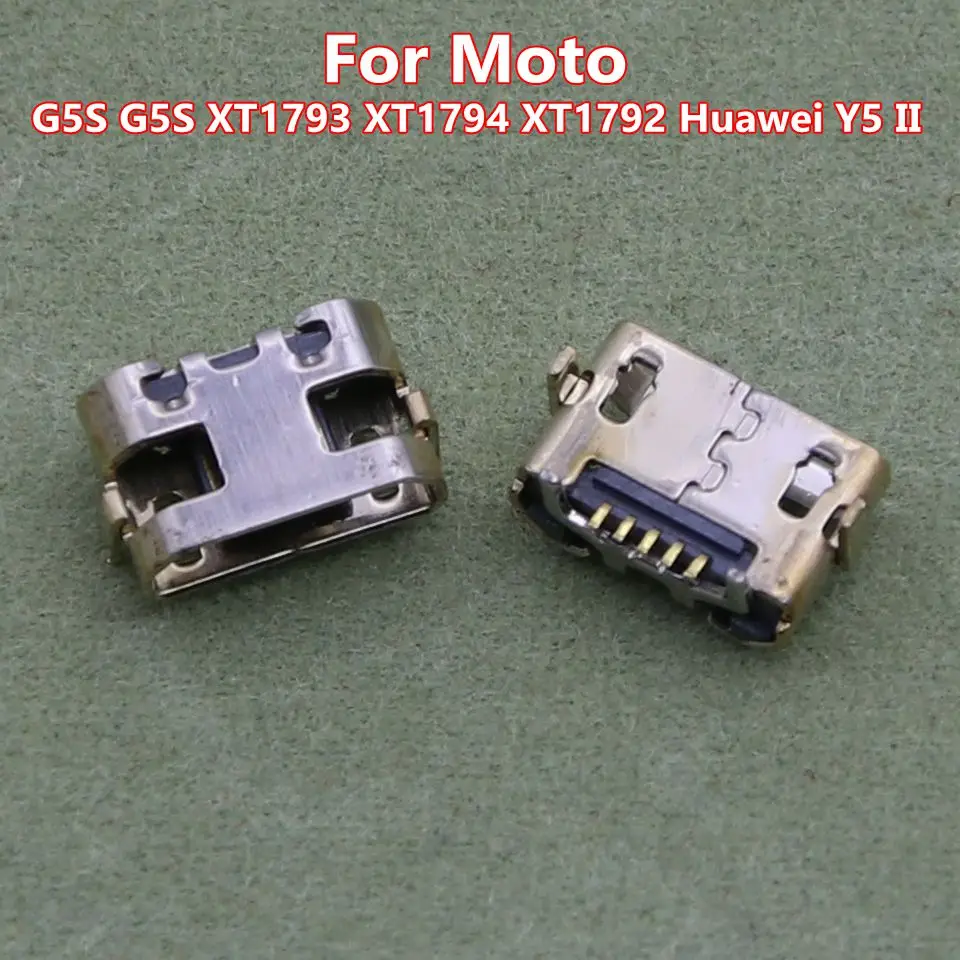 10-100 шт., разъём для зарядки мобильного телефона, USB 5pin DIP2, для Moto G5S G5S XT1793 XT1794 XT1792 Huawei Y5 II