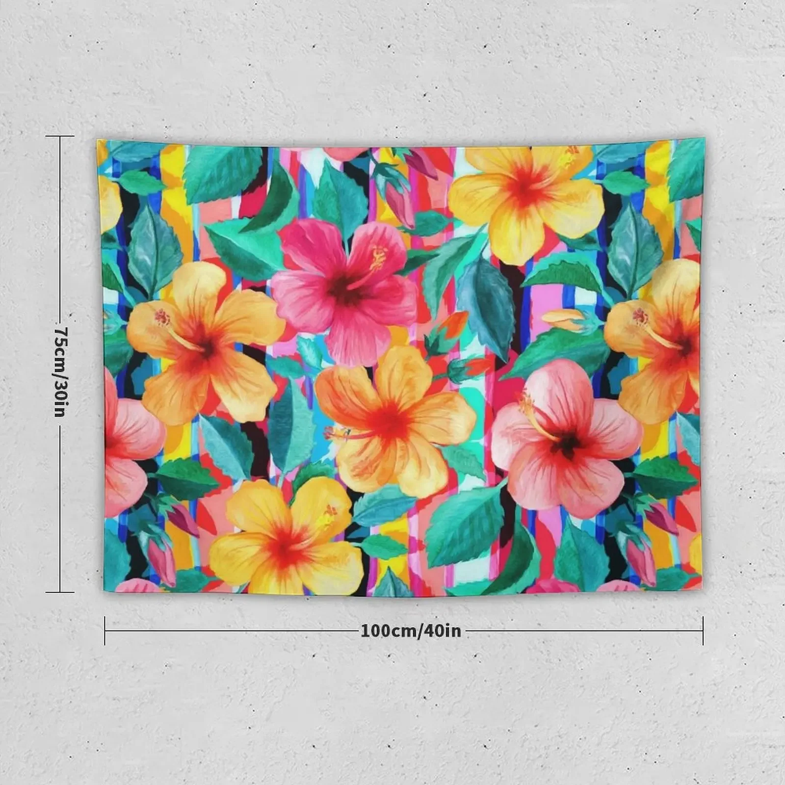 Гавайский Цветочный Гибискус maximott с полосками гобелен аниме декор для ванной