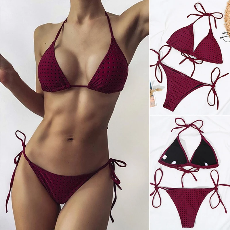 

Лидер продаж, Kf-сексуальное женское бикини, Бразильский купальный костюм, бюстгальтер пуш-ап, комплект бикини, купальный костюм из 2 предмет...