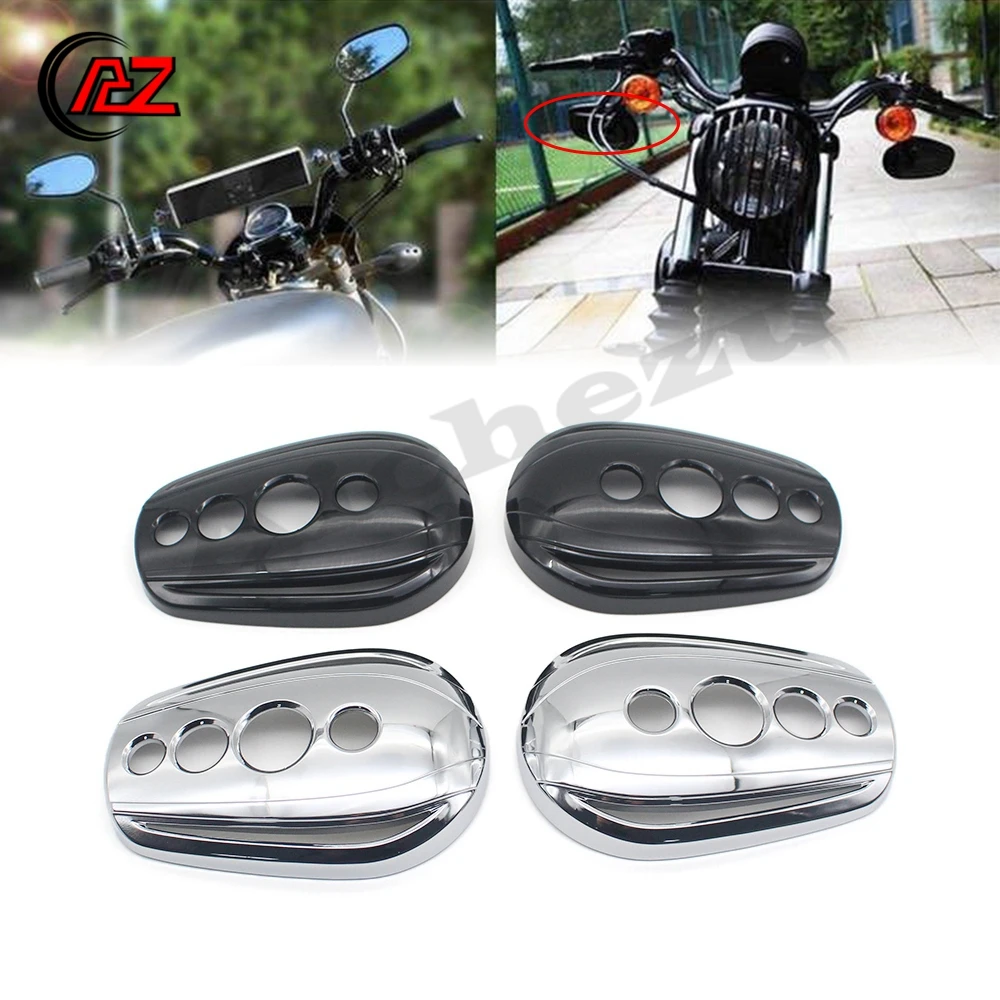 

Motorcycle Mirror Caps Housing Cover Case Accessories for Harley Touring Chopper Cruiser FLHR FLHRI FLHRC FLSTF FLSTC