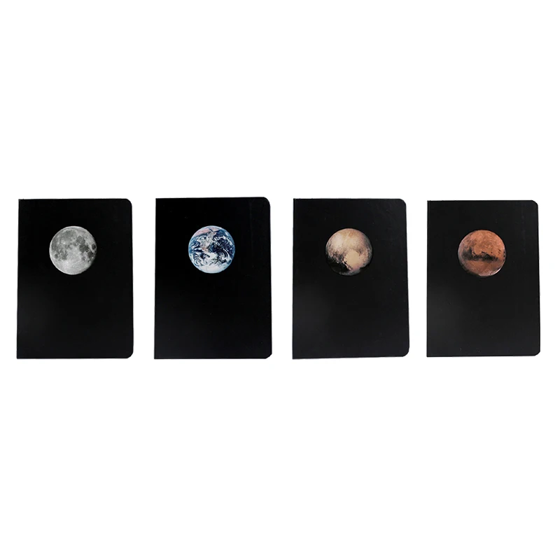 

Planet Diary A5 Creative DIY Blank Black Inner Page Sketchbook Diary For Drawing Painting Graffiti Notebook Journal