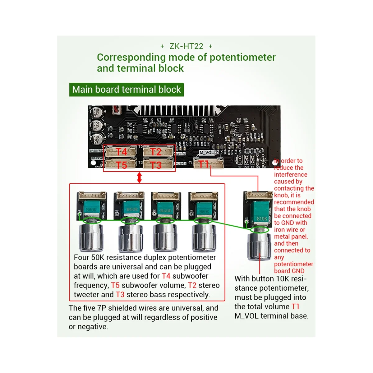 ZK-HT22 свинцовый модуль усилителя мощности Bluetooth 2 1 каналов тональный сабвуфер