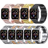 metal strap for apple watch 7 se 45mm 41mm stainless steel smart watch wristband for iwatch 6 5 4 3 2 1 44mm 42mm 40mm 38mm band