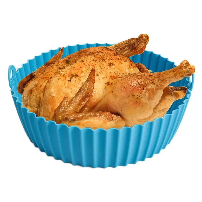

Air Fryer Silicone Liners Non-stick Round Baking Tray Pot Liner Bowl Reusable Fruit Basket Kitchen Accessories For Fridge Air Fr