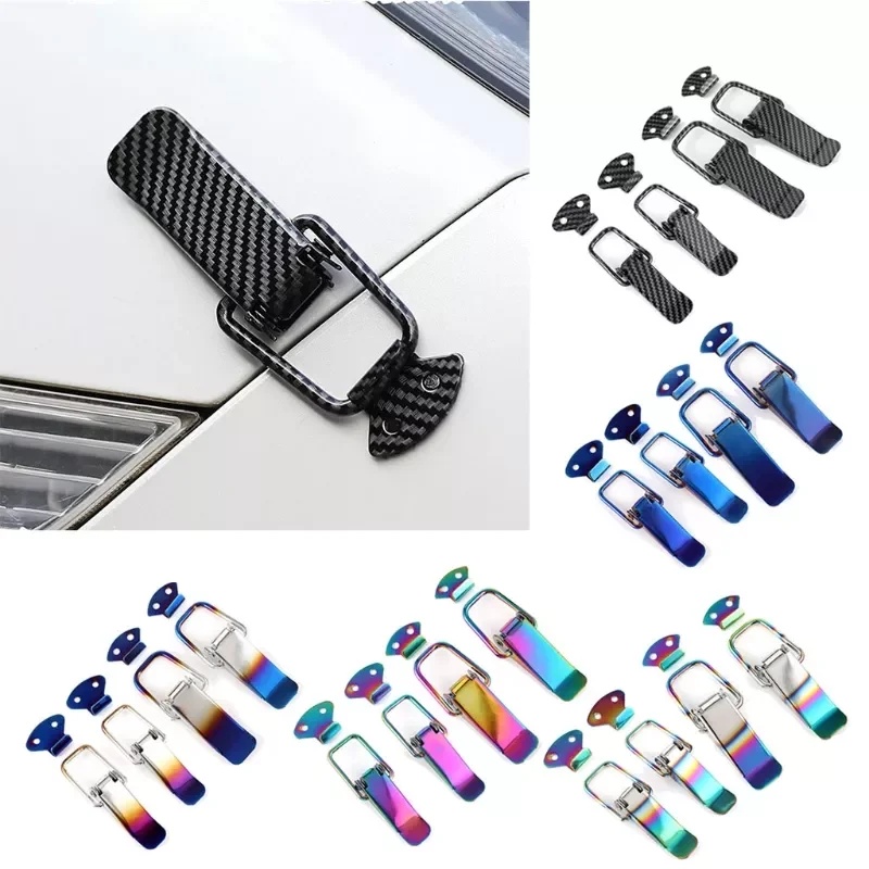 

2 Pcs Fastener Clip Universal Security Hook Lock Clip Kit Bumper Quick Release Hook Lock Clip for Drone Car Accessories