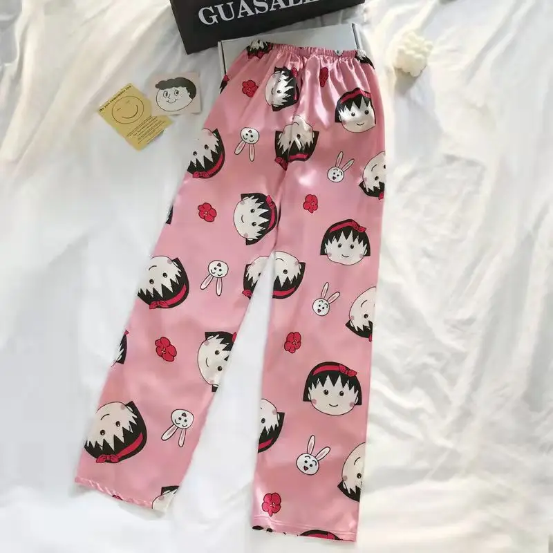 3 Pieces Set Pajama Summer Thin Nightwears for Girls Women Kawaii Strawberry Bear Pink Pijama with Shorts Pants Anime Cozy Ins