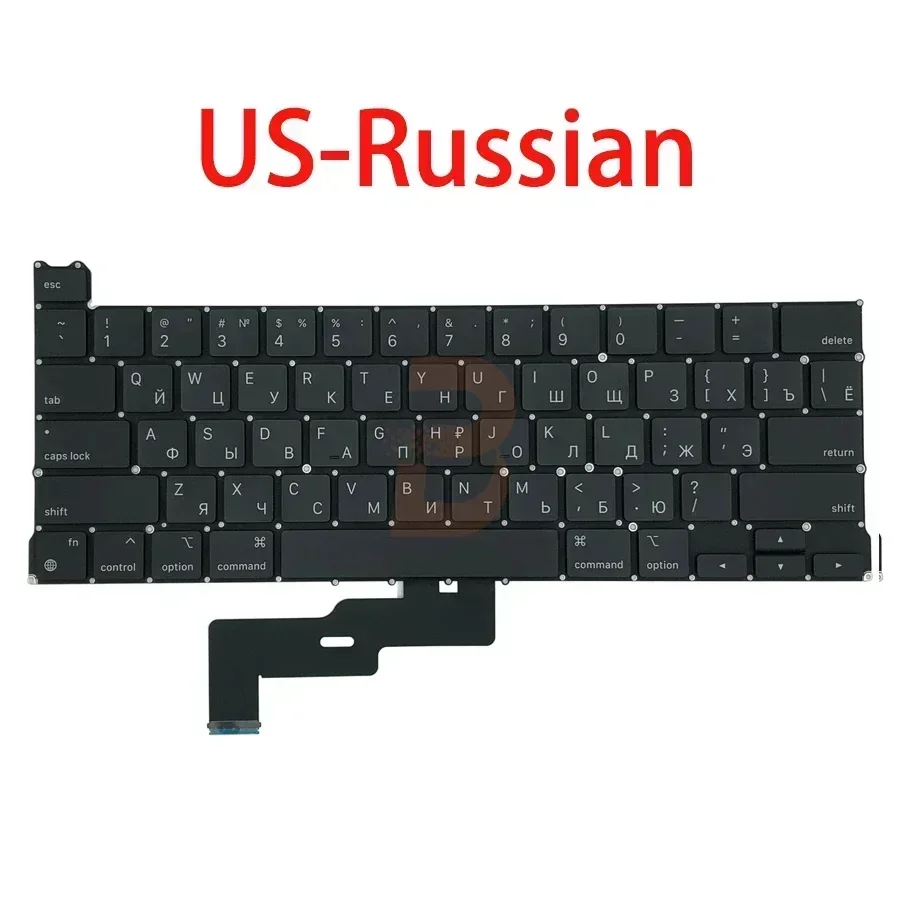 Новинка 5 шт. для Macbook Pro Retina 13 дюймов M1 M2 A2338 клавиатура США Великобритания Испания