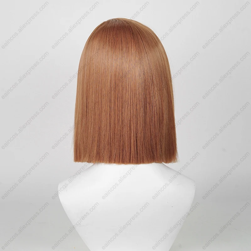 Парик для косплея Nobara Kugisaki 32 см короткие волосы термостойкие синтетические