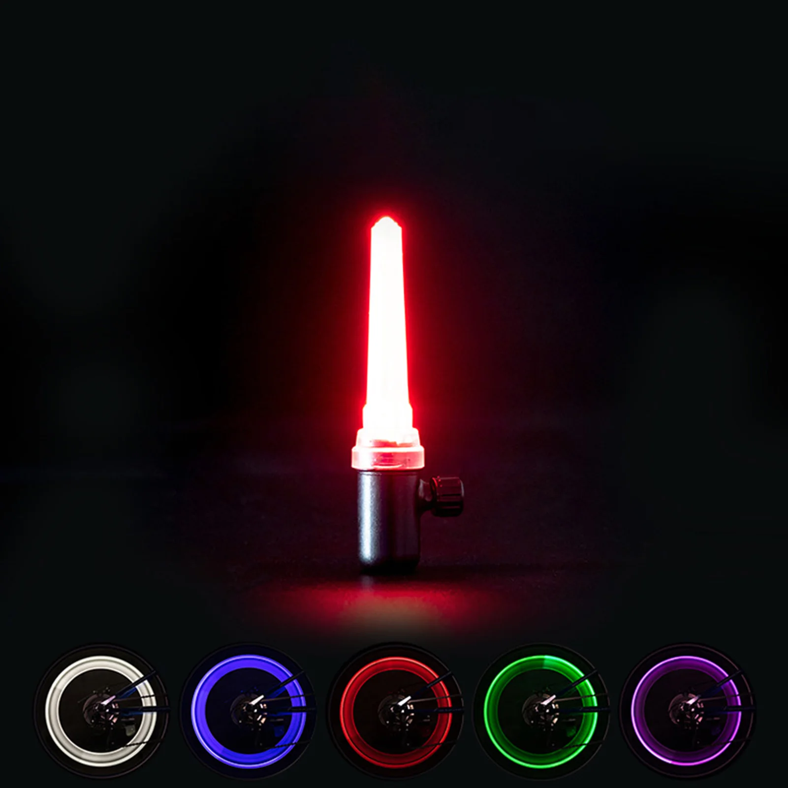 

8PCS Bicycle LED Lights Bike Accessories Tire Valve Cap Led Neon Flash For Bmw Mtb Mountain Bike Motorcycle Car Truck Tool