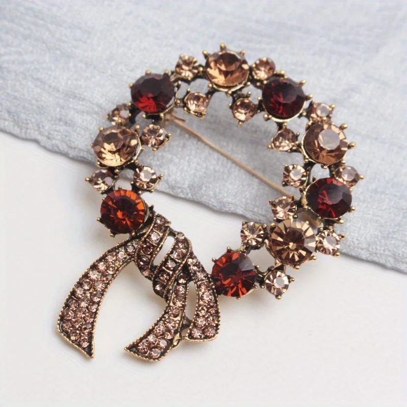 Модная брошь-бант в виде гирлянды женские элегантные аксессуары искусственные