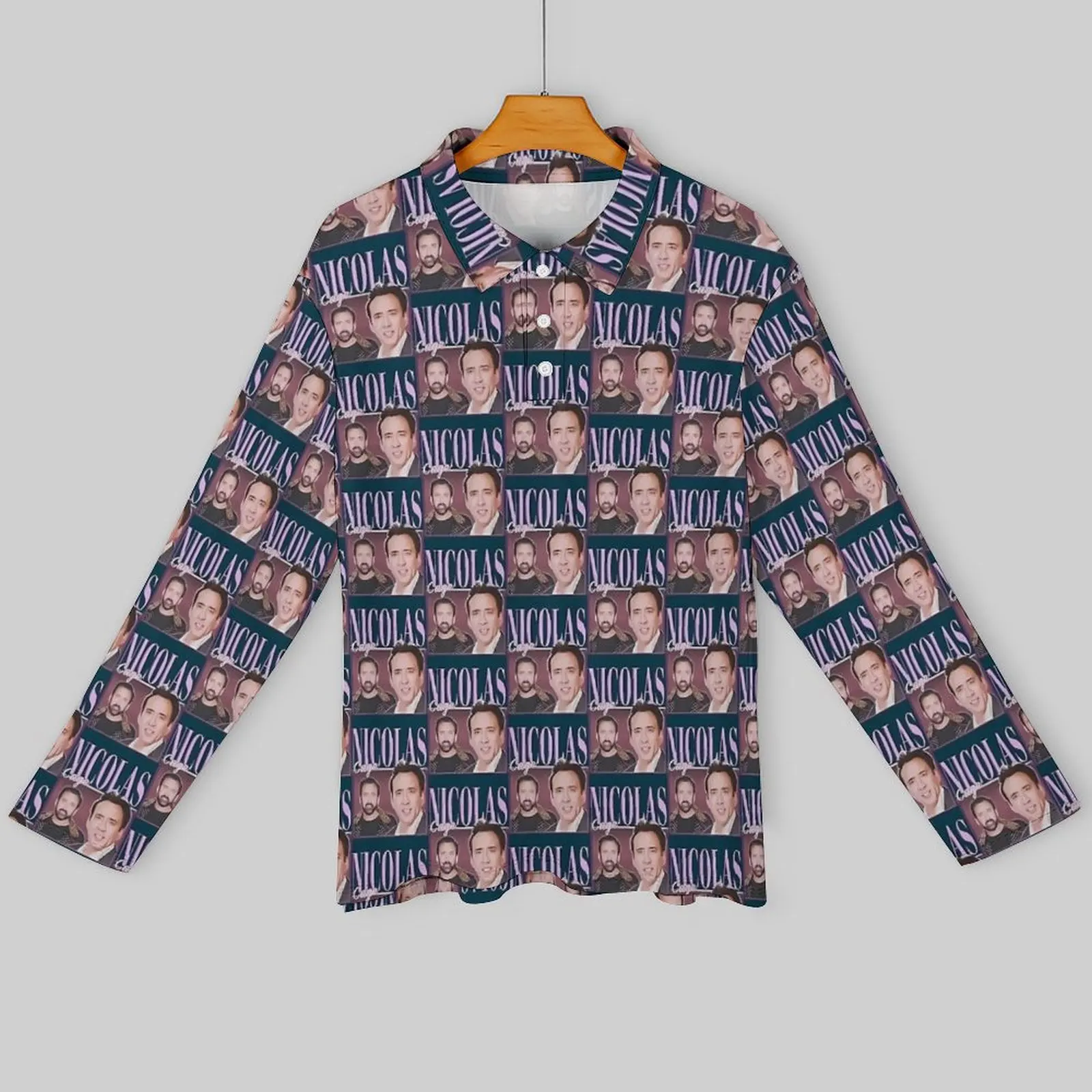 Николас Кейдж забавные мем повседневные футболки мужские рубашки поло с