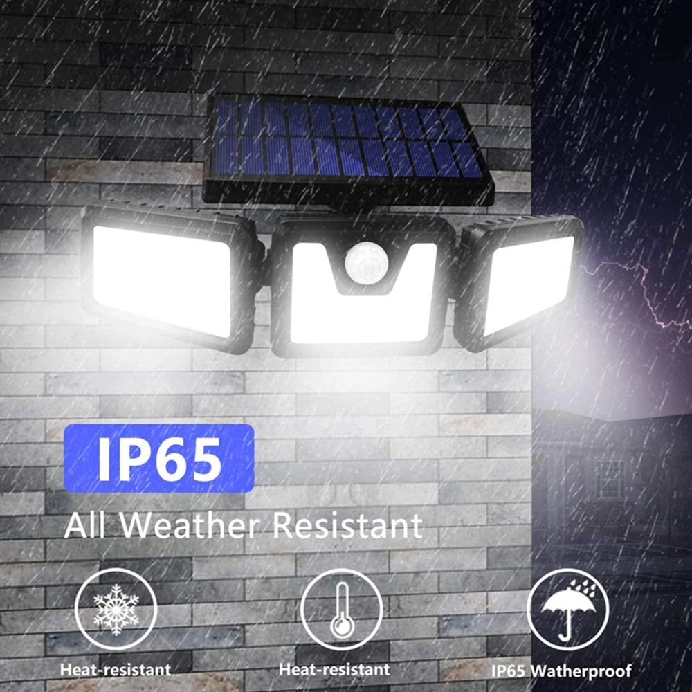 Светодиодная лампа на солнечной батарее IP65 водонепроницаемый уличный