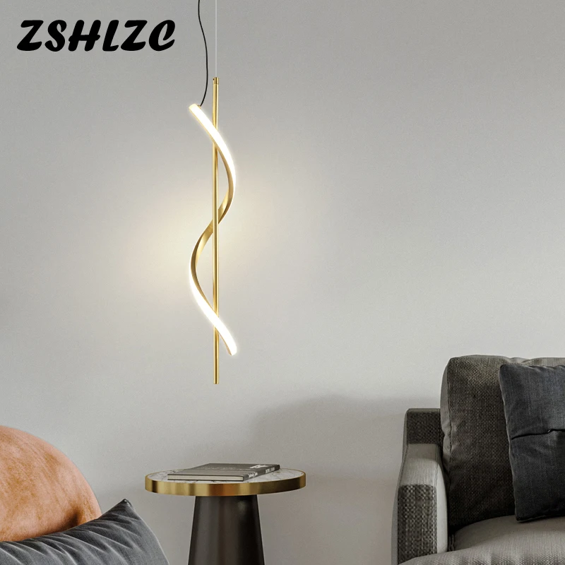

Modern LED Pendant Light Creative Art Lighting for Living Dining Room Bedroom Bar Office Decor Copper Pendant Lamp Hanging Light