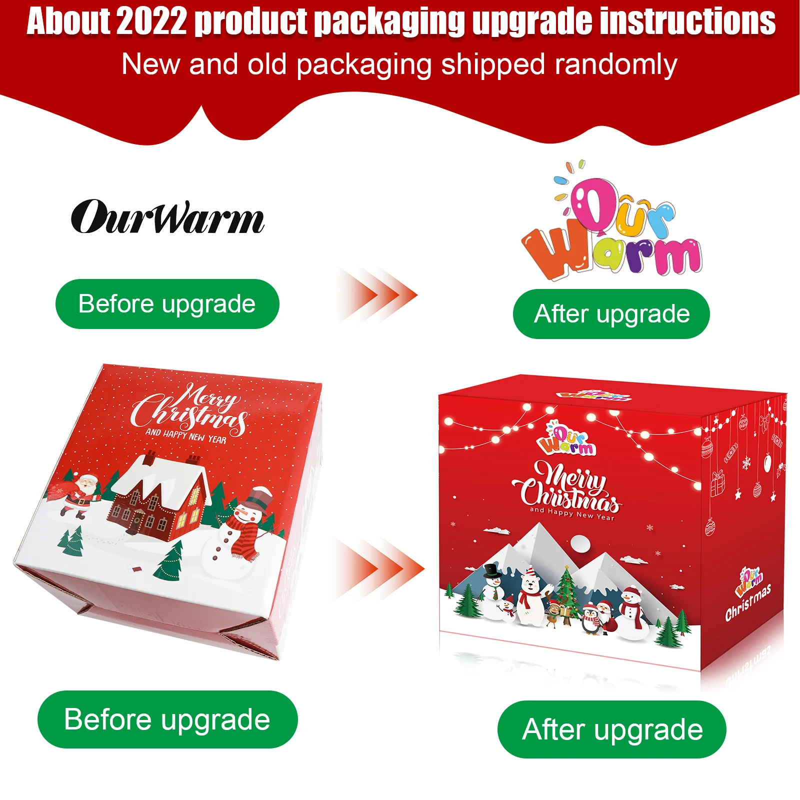 OurWarm 2022 New 8FT Christmas Inflatables Outdoor Decorations Gingerbread Man With Ultra Bright Light For New Year Garden Decor