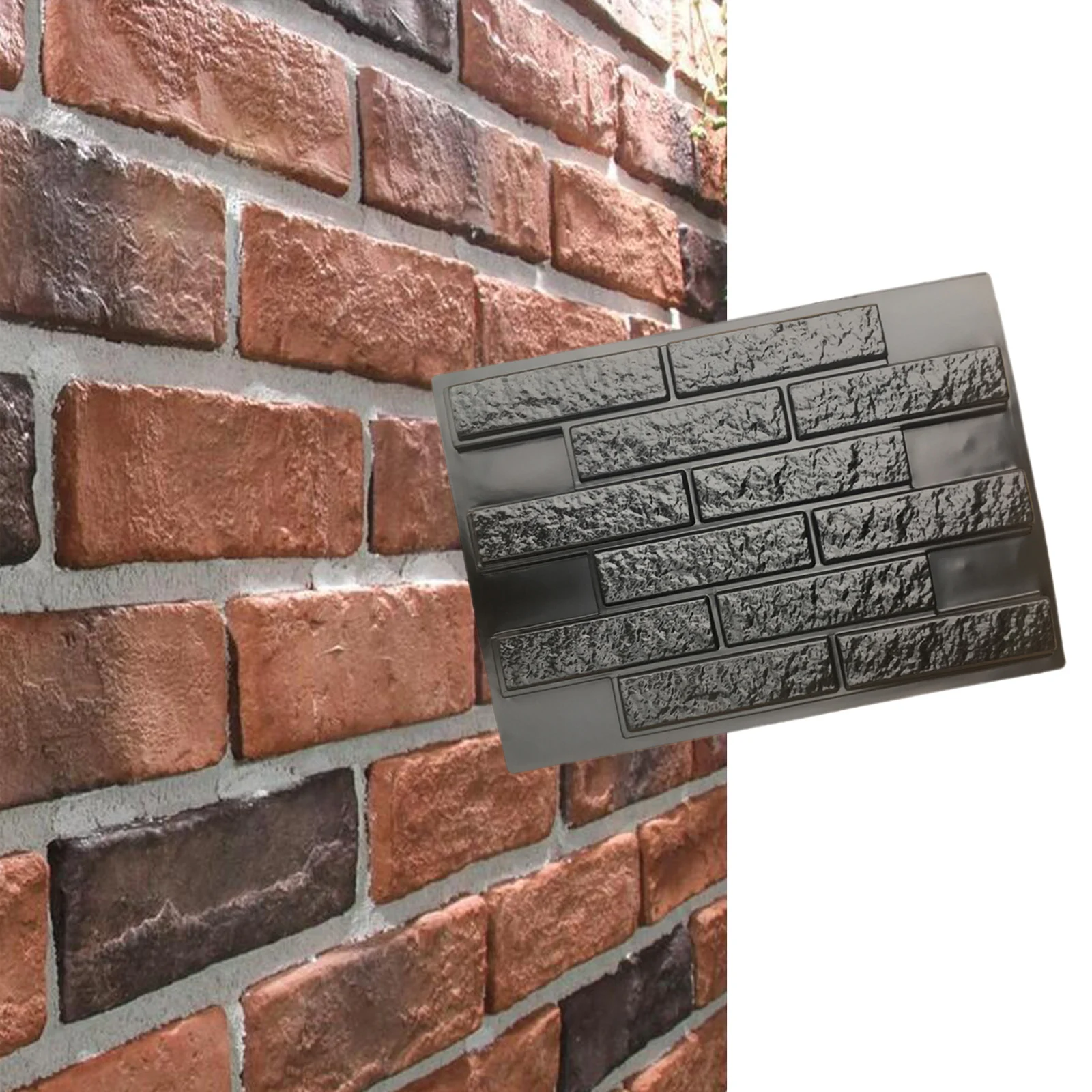 

Wall Concrete Plaster Plastic Mold Form for Wall Panel Tiles Bricks Mold
