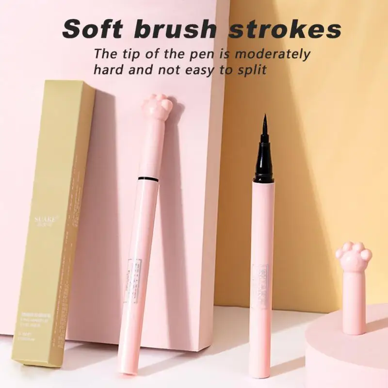 

Жидкая подводка для глаз, стойкая водостойкая быстросохнущая подводка для глаз черного и коричневого цвета, не размазывается, косметически...