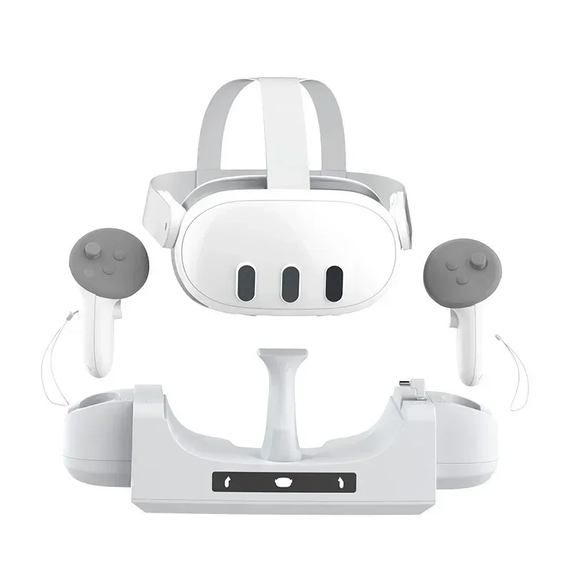 Беспроводной зарядный адаптер для Meta Quest 3 VR быстрая зарядка базовая зарядная