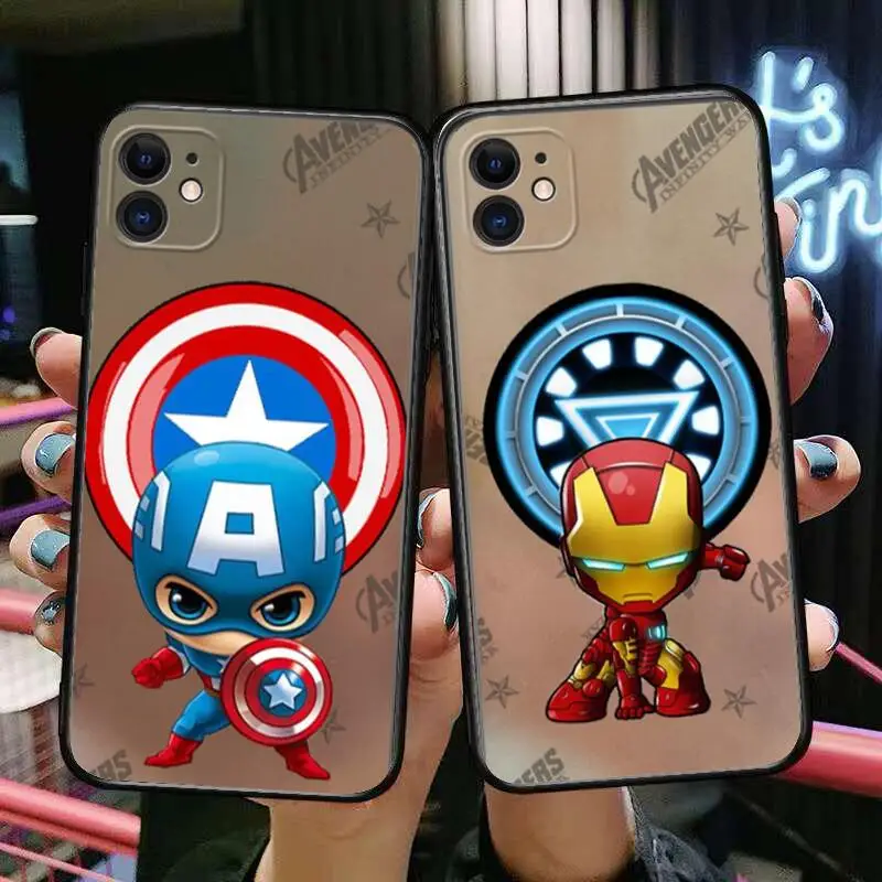 

iron man captain america Phone Cases For iphone 13 Pro Max case 12 11 Pro Max 8 PLUS 7PLUS 6S XR X XS 6 mini se mobile cell