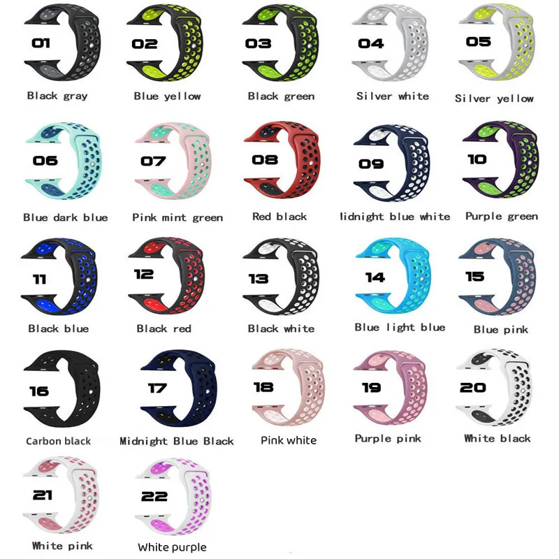 Strap For Apple Watch Band 44mm 40mm 49mm 45mm 41mm 42mm 38mm Silicone Sport Bracelet iWatch Series Ultra 8 SE 7 6 5 4 3 correa