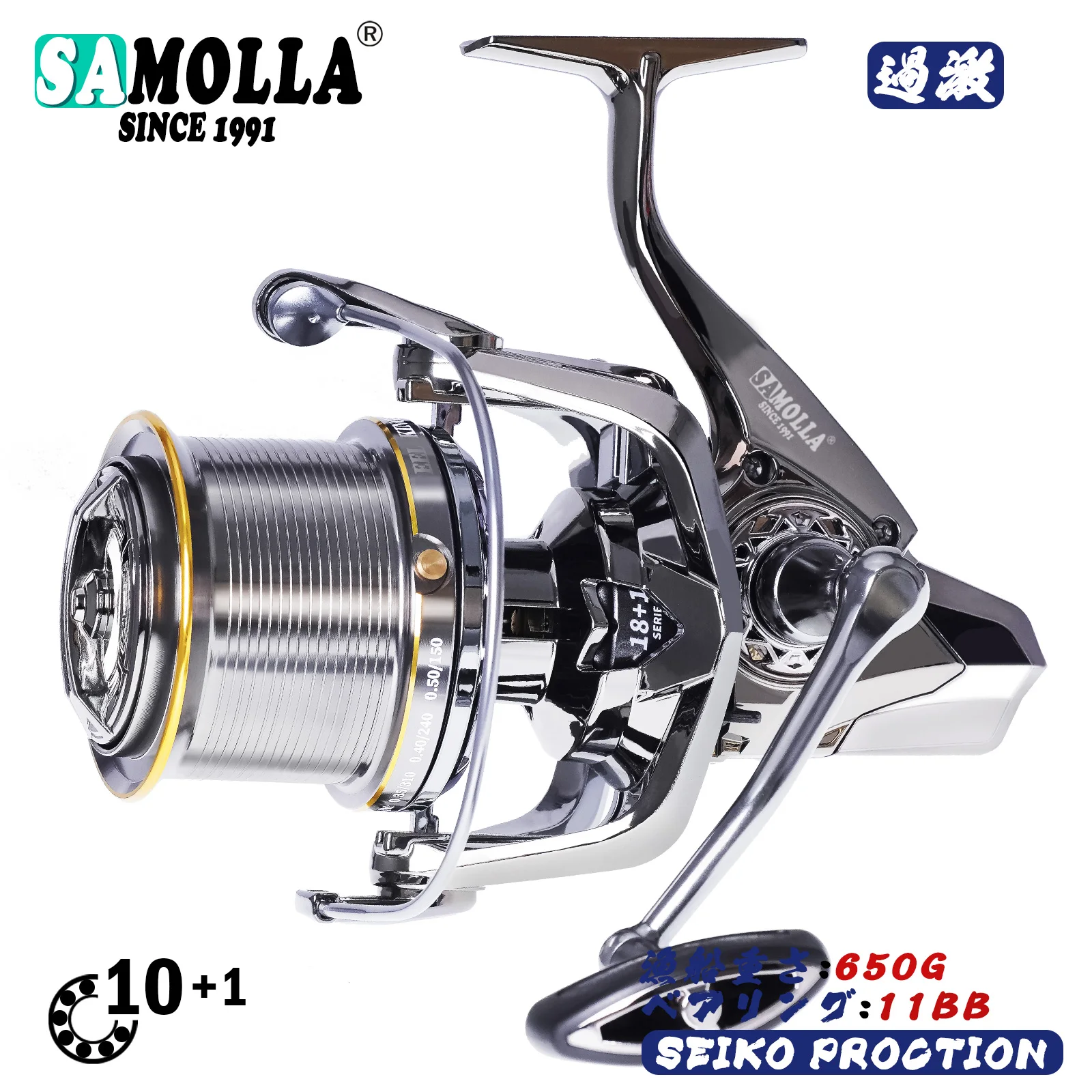2022 Saltwater Fishing Spinning Reel Coil Surf Distant Wheel 11BB Open Face Carretilha Freshwater Moulinet Wheel TK9000-12000