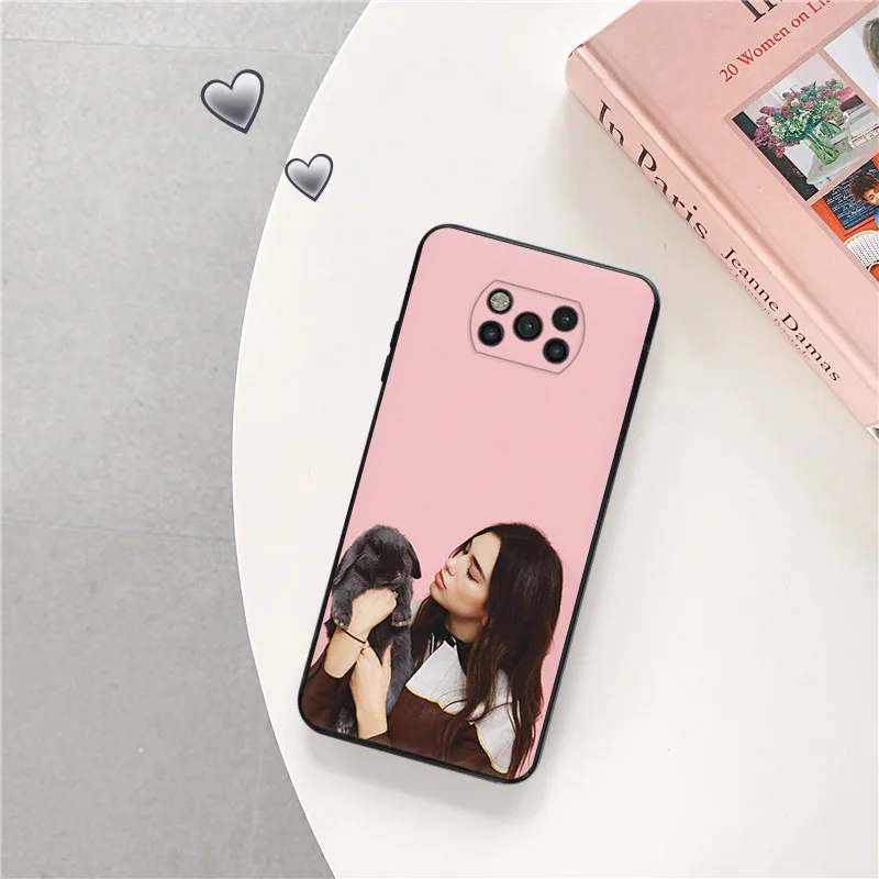 Чехол для телефона Xiaomi POCO X5 M3 M4 M5S C40 C50 C51 F3 F4 F5 X4 X3 F1 14 Pro Dua-Lipa Singer Redmi A3X Мягкий