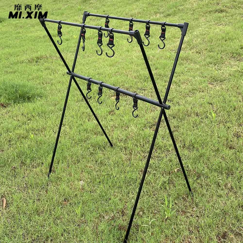 

Уличная подвесная полка для кемпинга, Многофункциональная вешалка для хранения одежды, для пикника, инструмент, треугольная стойка