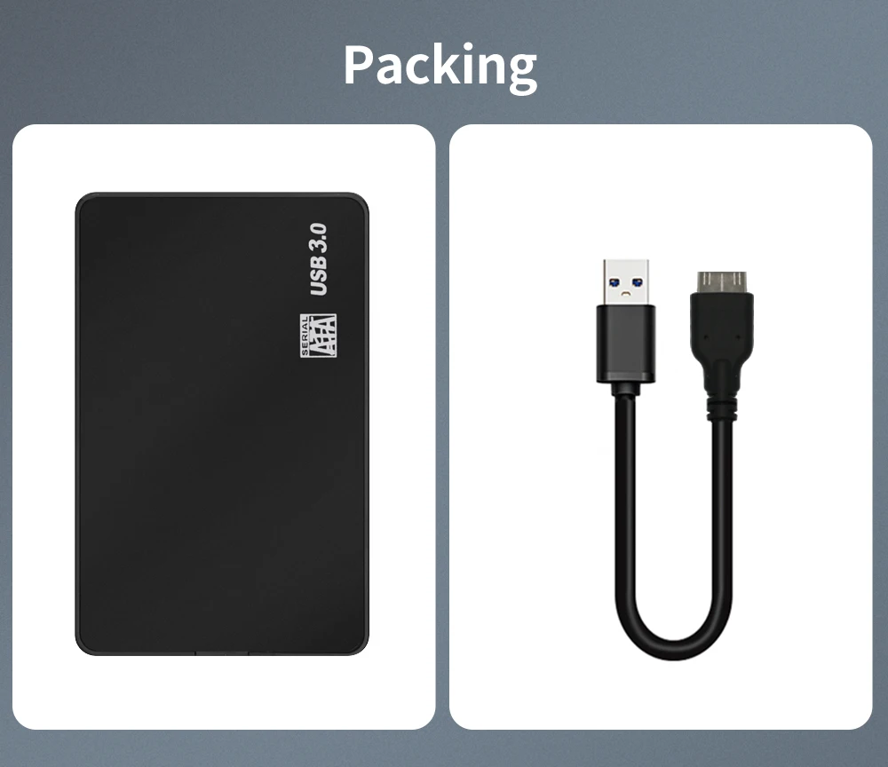 

Чехол для внешнего жесткого диска 2022 дюйма, Sata к USB 2,5