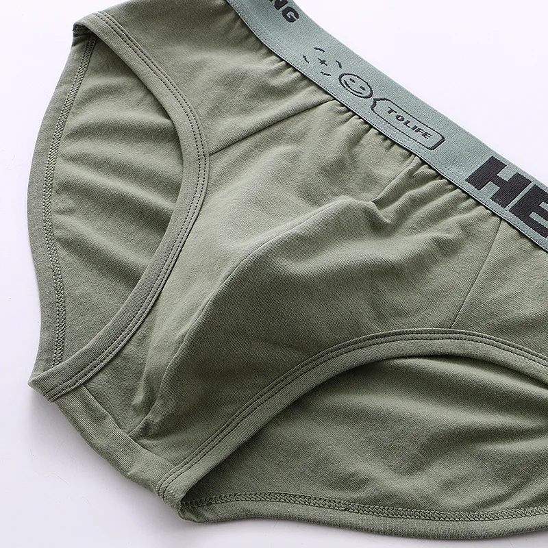 FK Sexy Men's Cotton Panties Letters Print Underwear Stretch Belt Underpants Shorts Man Panty 3D-Pouch Male Briefs 4pcs