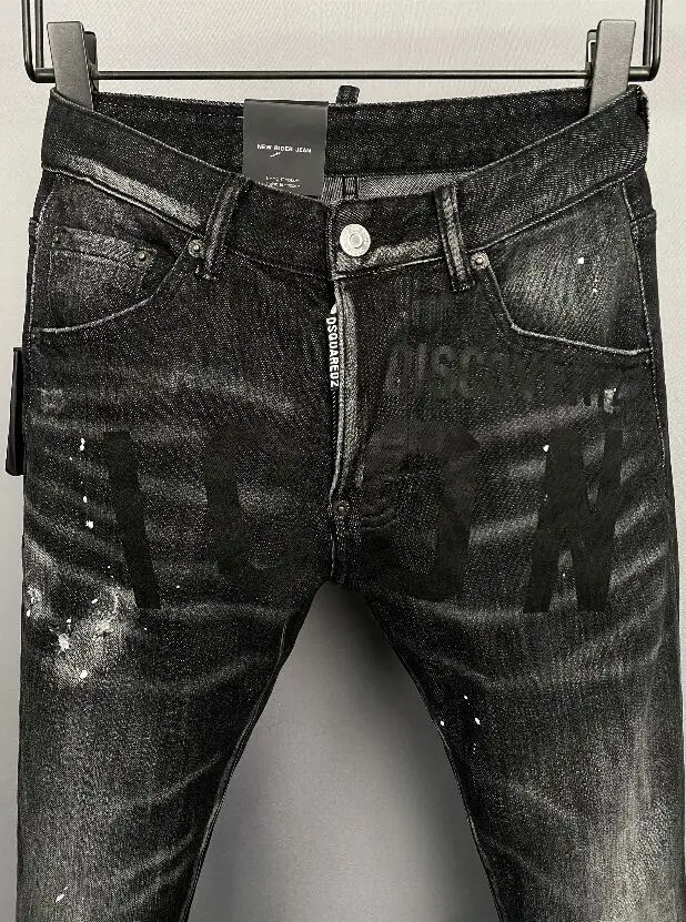 Hot Sale Dsquared2 Men's Jeans Pencil Pants Party Casual Pants Streetwear 9865