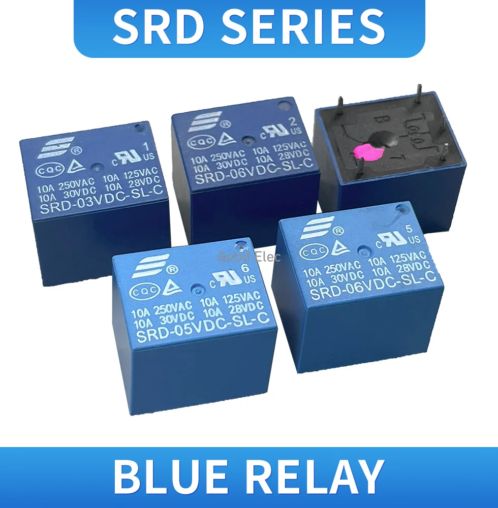 5 шт. реле SRD-12VDC-SL-C SRD-24VDC-SL-C 12V 24V 48V 10A 250VAC 5PIN T73
