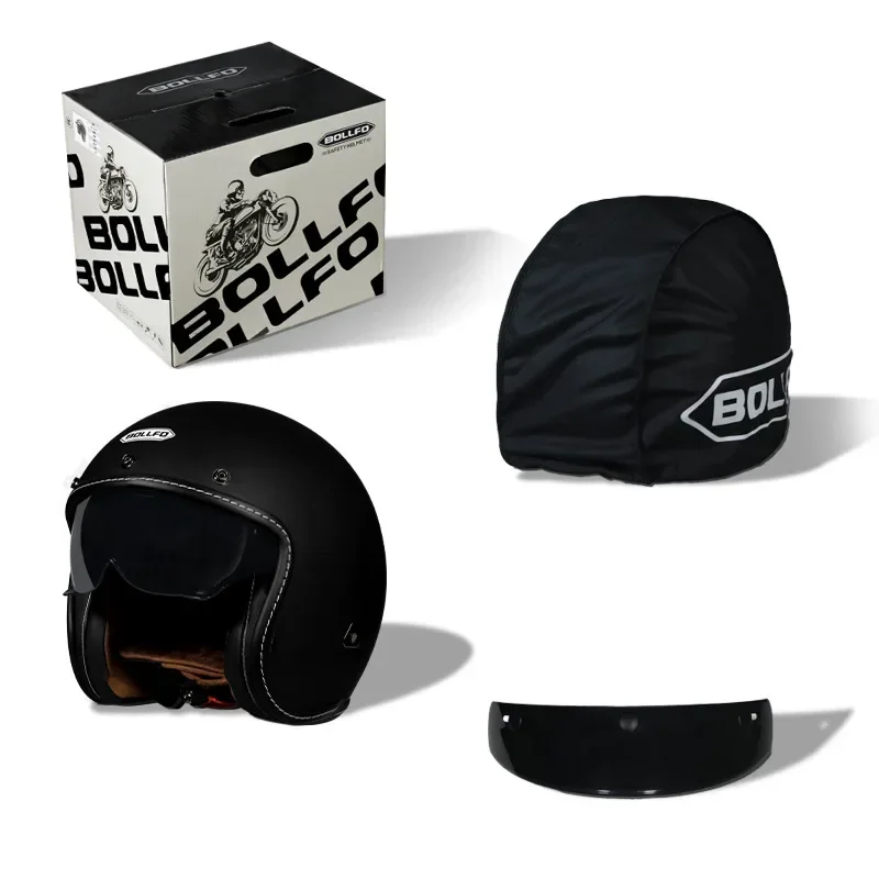 Мотоциклетный шлем в стиле ретро для мужчин и женщин американский полушлем три