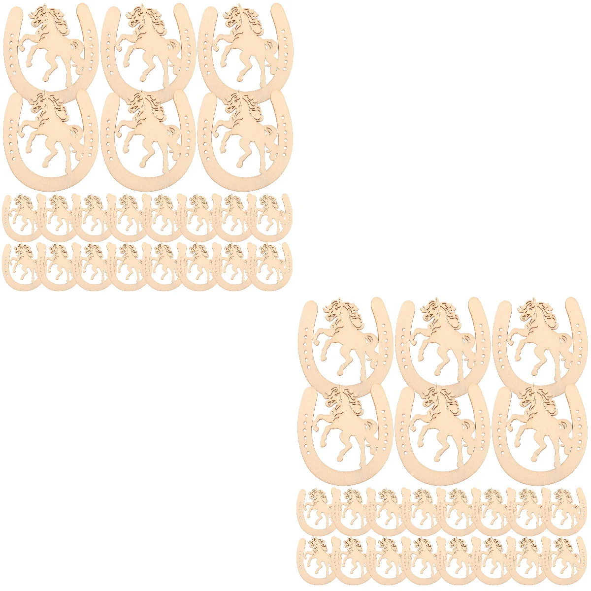 

96 шт., детские деревянные граффити-подковы