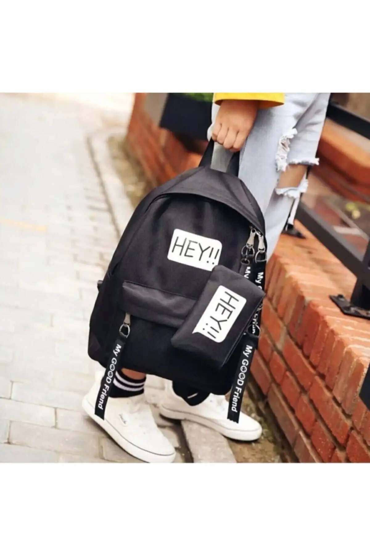 

Unisex Black Sports Backpack