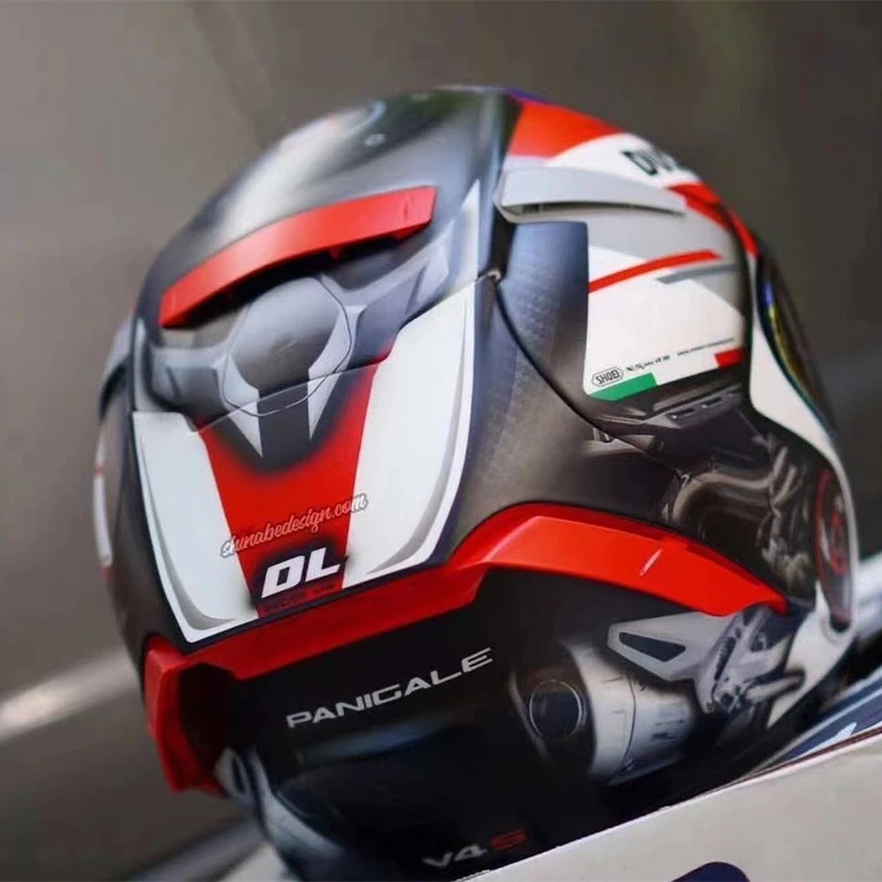 Шлем мотоциклетный X14 Panigale V4 Red на все лицо для гонок | Автомобили и мотоциклы