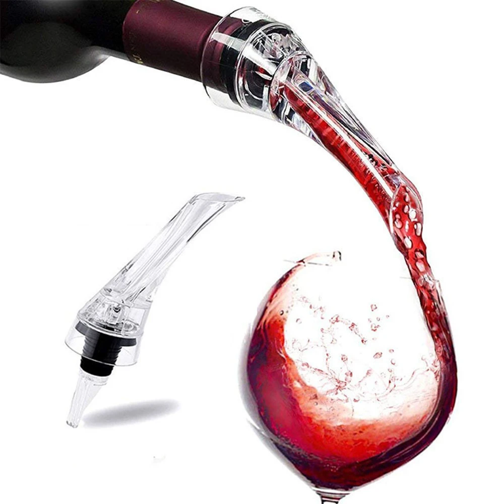 

Red Wine Whiskey Magic Aerator Decanter Essential Set Quick Aerating Pourer Glass Red Wine Bottle Mini Travel Aerator