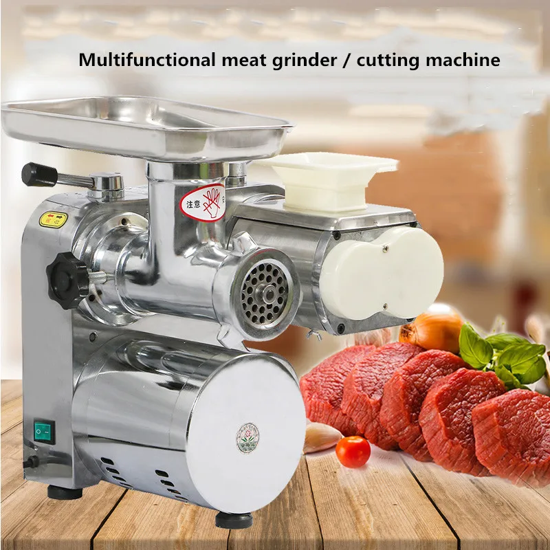 

220V 1500W Electric Meat Grinder Heavy Kitchen Mincer Sausage Stuffer Maker Filler Food Processor Machine Electric Meat Slicer