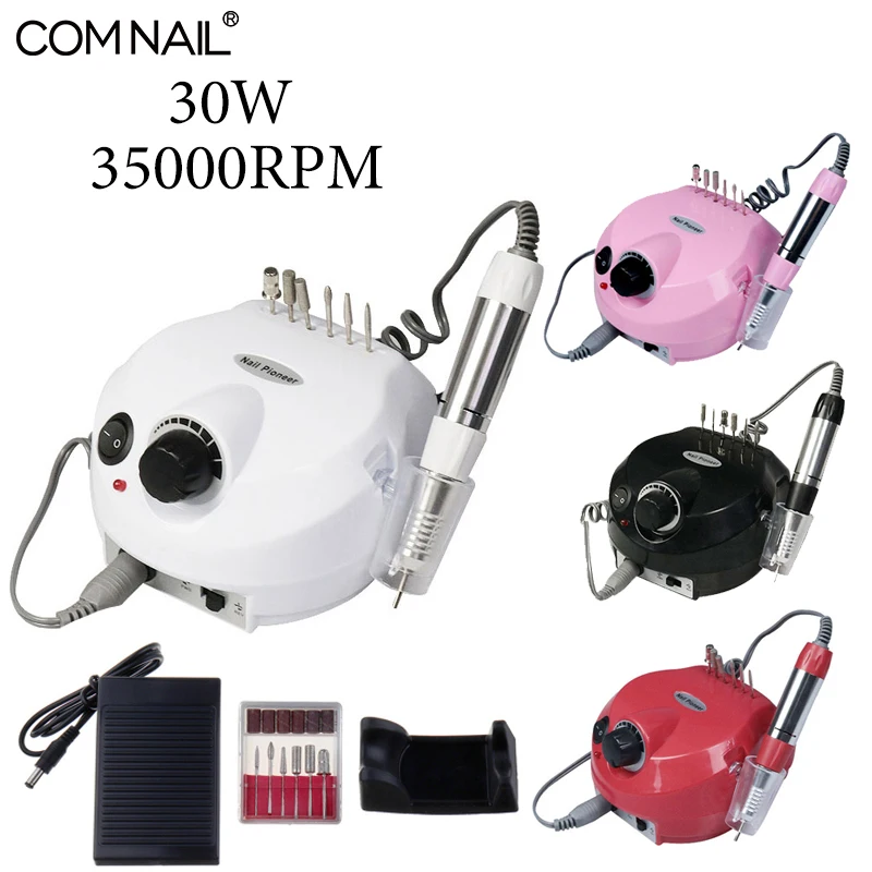 

Набор инструментов для маникюрной мельницы, 30 Вт, 35000 об/мин, электрические сверла для ногтей, 4 цвета