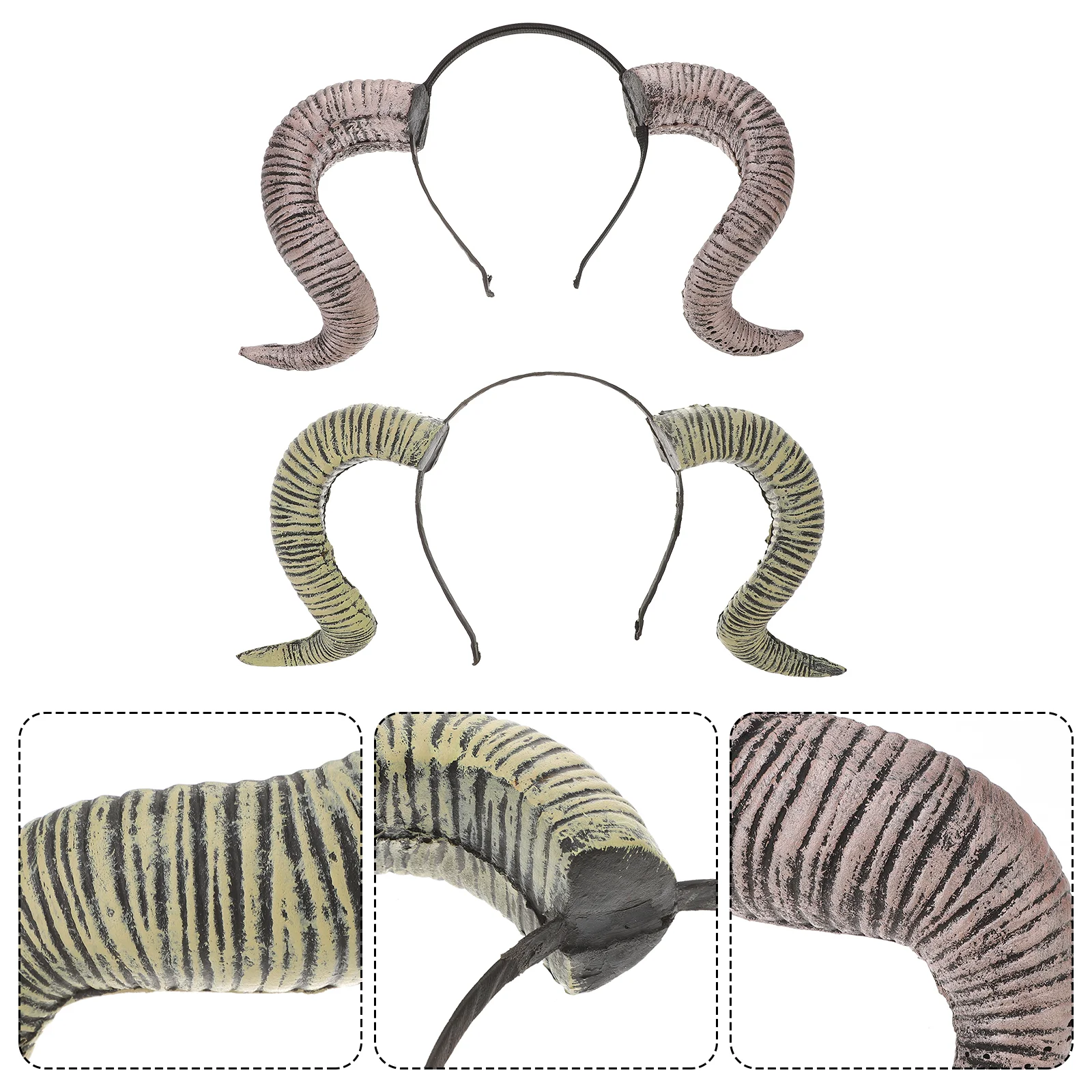 

Hornsheadband Horn Cosplay Hair Headbands Ram Sheephoop Bandheaddress Headpiecepartyprops Head Funny Kids Accessories Photo Goth