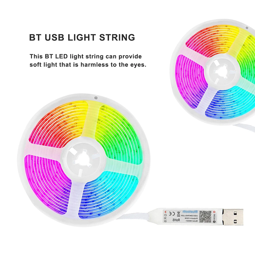 

Гирлянда светодиодная, 18 светодиодов, 0,5-5 м, USB, 5050 RGB