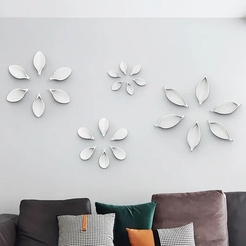 

Modern sofa background wall decoration restaurant porch art wall decoration wall decoration pendant model room simulation leaves