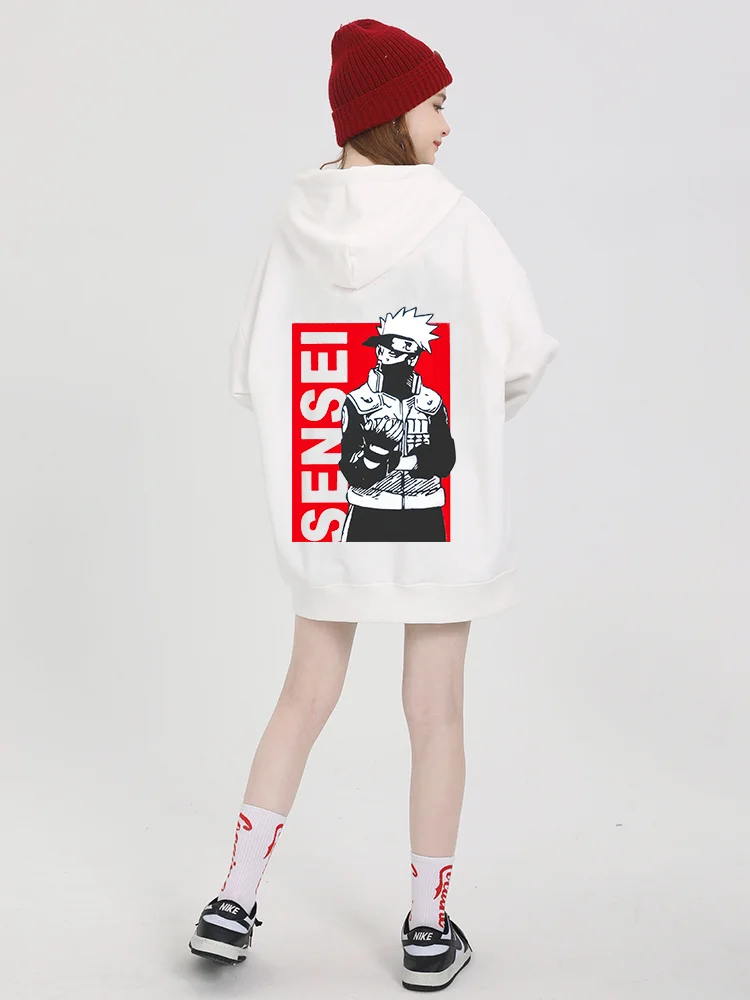 Новинка 2024 толстовка с капюшоном Наруто Hatake Kakashi модным принтом для мужчин и