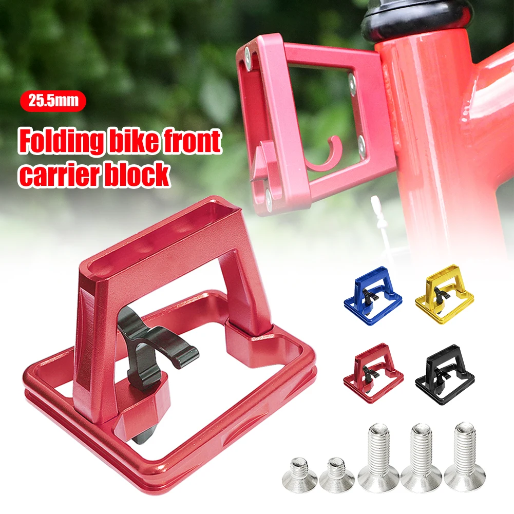 

Front Bracket Stand Adapter For Brompton Folding Bike Front Stand Adapter Compatible With BMX Folding Bikes With 2pcs M5 Bolts