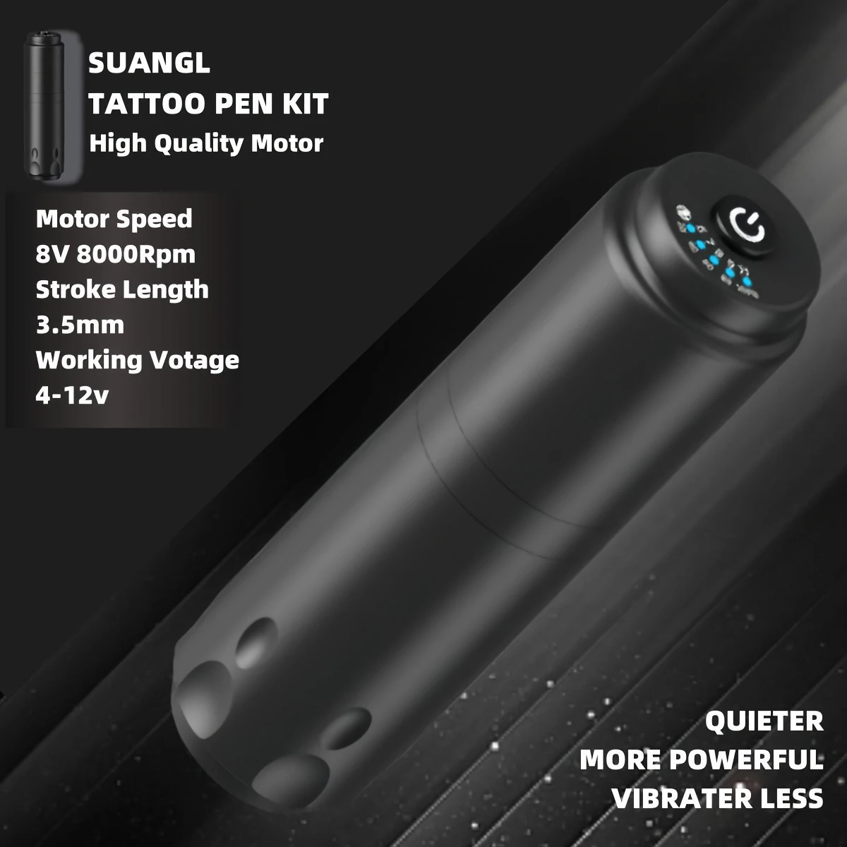 Беспроводная ручка для татуировки с USB-аккумулятором прямой привод машина