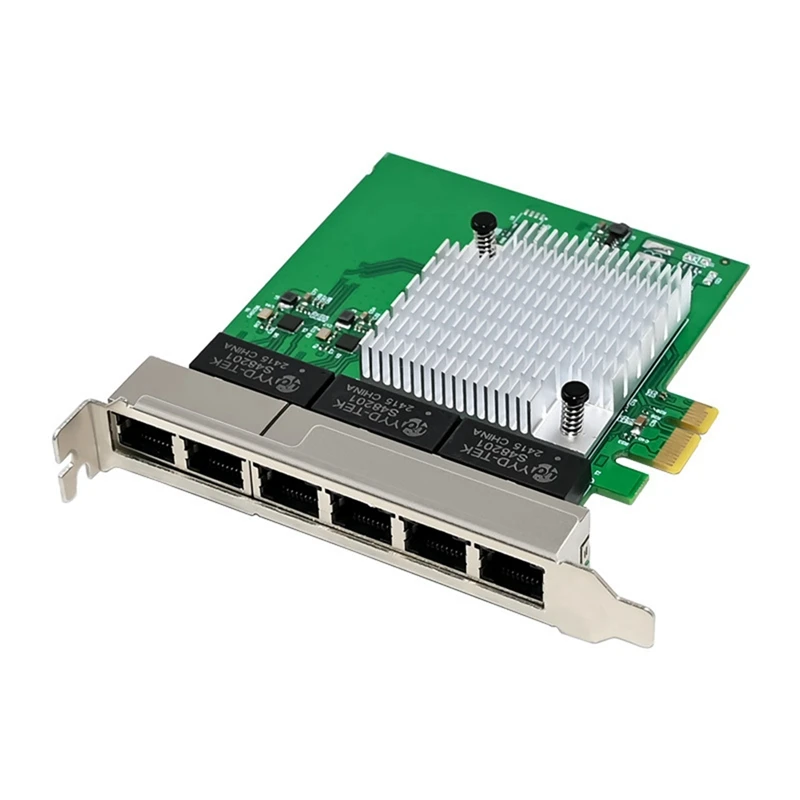 Гигабитная сетевая карта Ethernet LAN-карта 6-портовый сетевой адаптер Pcie X1