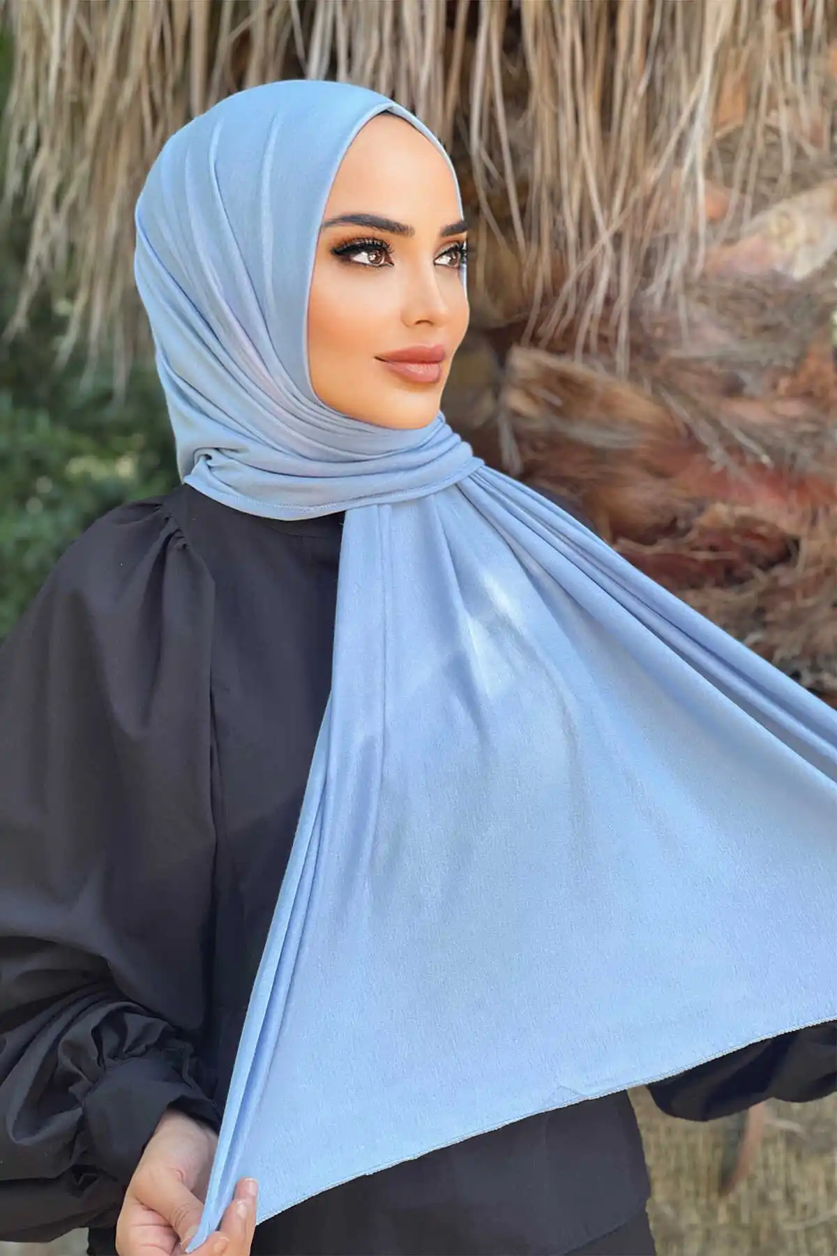 Женская чесаная кожа Современная мусульманская женская модель Женский