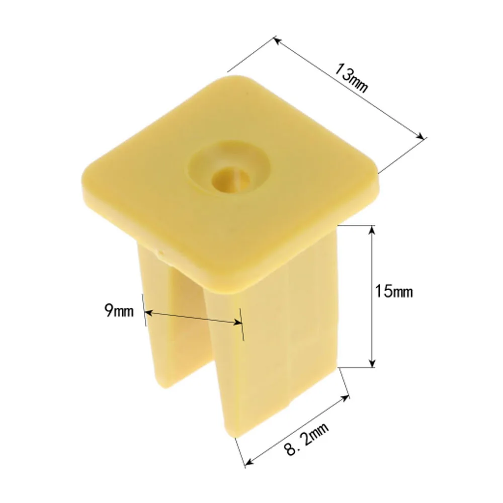 

20PCS Universal Auto Headlight Taillight Self-tapping Rivet Plastic Fastener Car Fixed Square Head Nut Clips Accessories Buckles