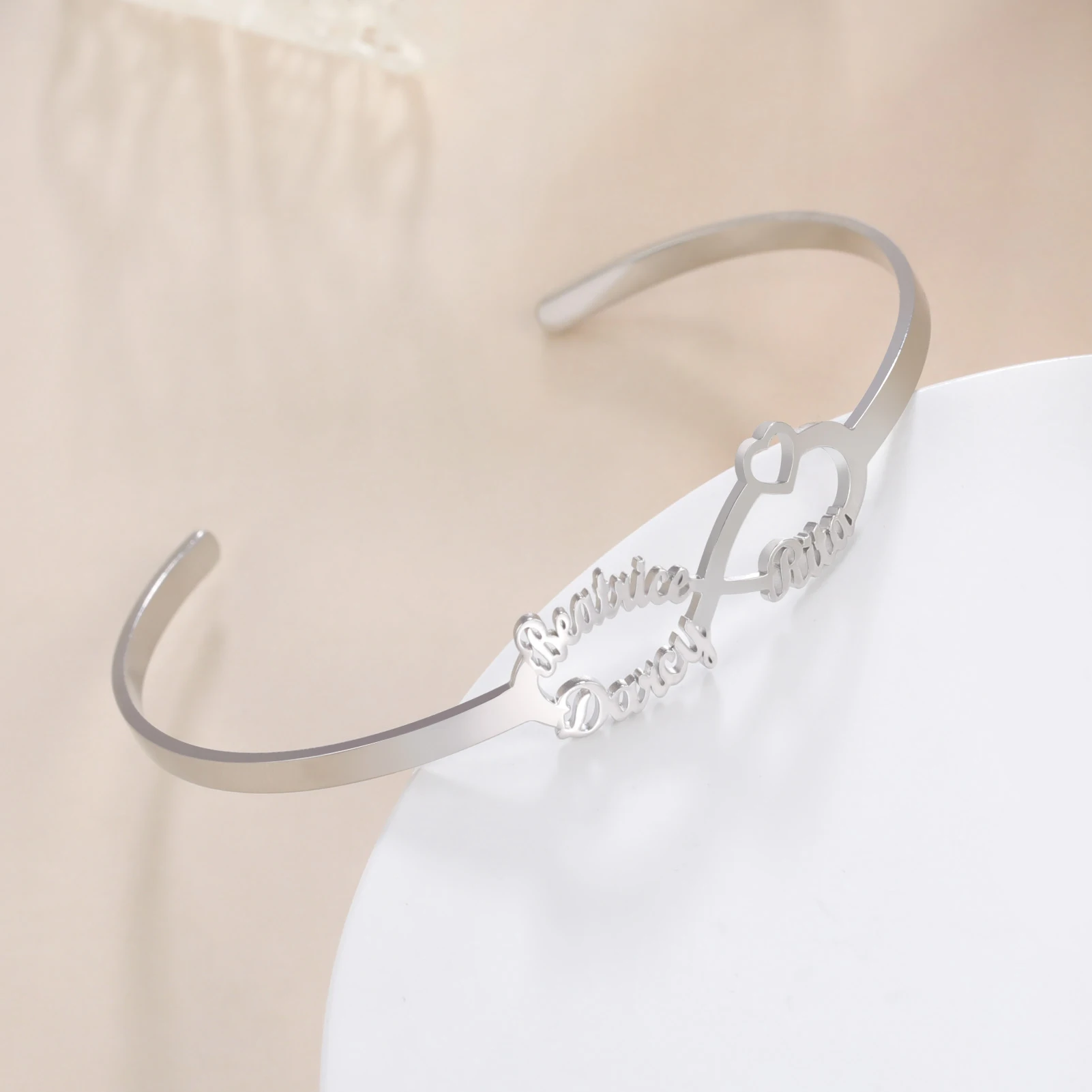 Индивидуальное название неограниченный символ браслет нержавеющая сталь