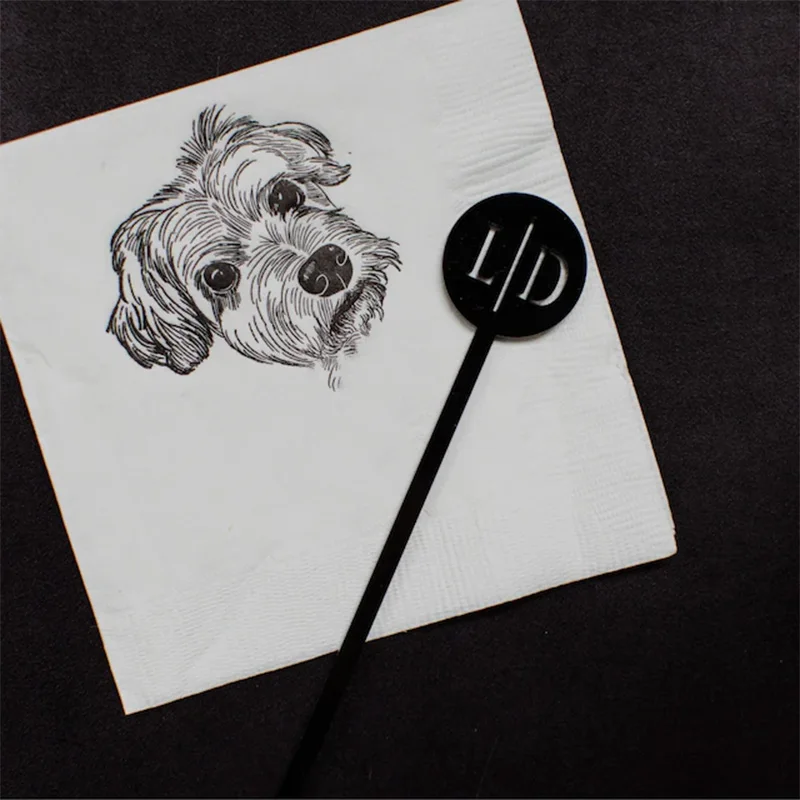 Персонализированные акриловые мешалки для напитков