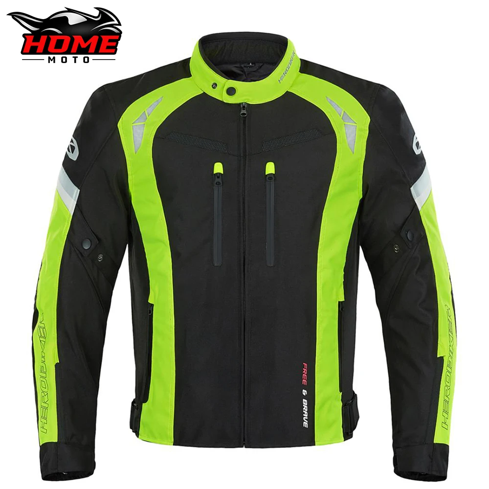 

HEROBIKER New Motorcycle Jacket Waterproof All Seasons Motocross Jacket Motorbike Windproof Riding Clothing Protective Gear