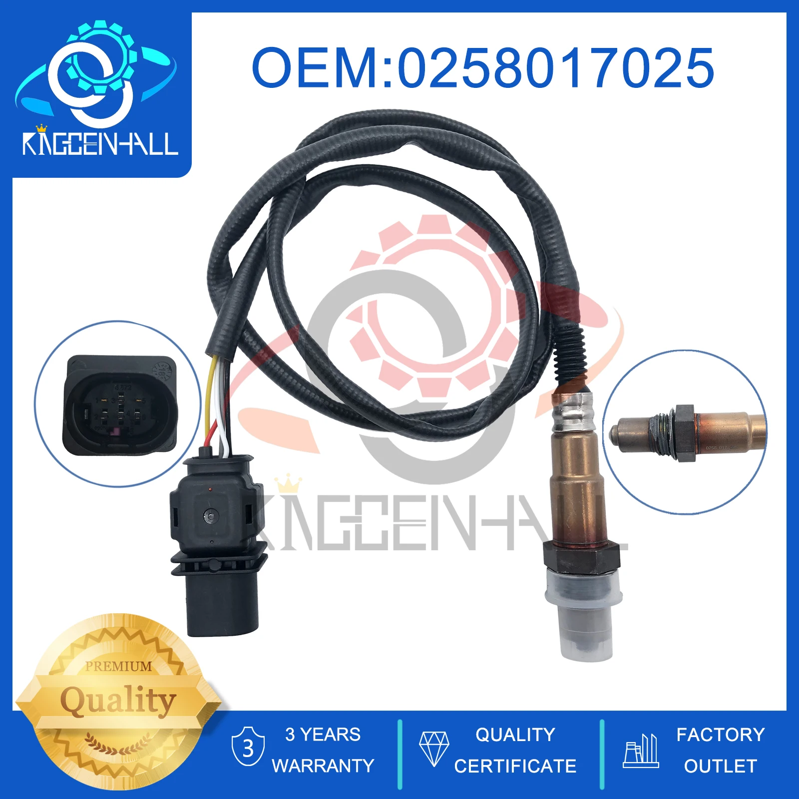 

0258017025 O2 Oxygen Sensor For Audi R8S6 Ford Navigator Porsche 911 Boxster Cauman SAAB 9-3 Volkswagen CC Passat 07C906262BB